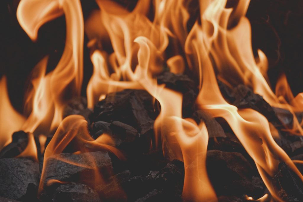 Vuur symboliseert sympathisch zenuwstelsel